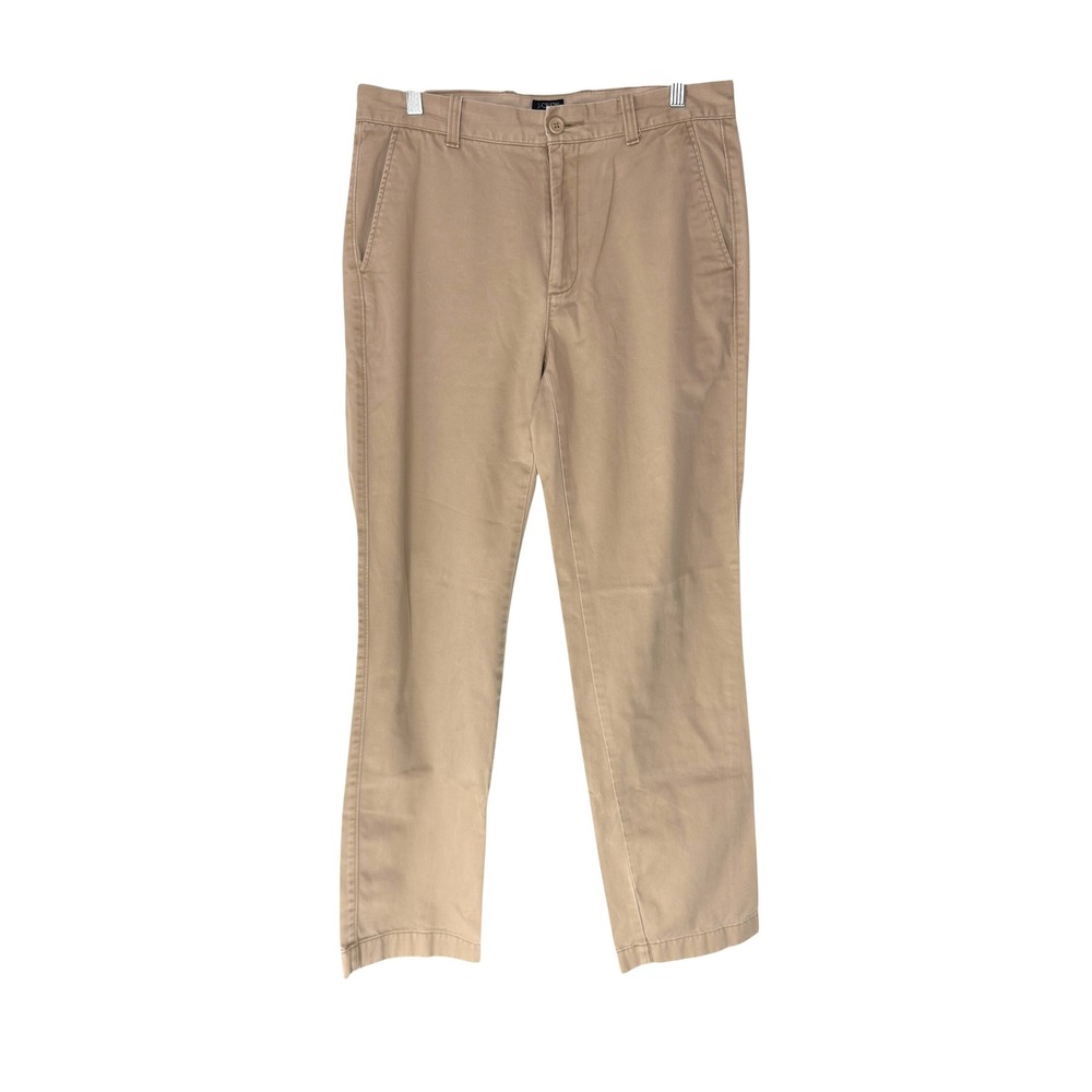 J.Crew The Bleecker Pants Men's Tan Khaki Business Casual Straight Leg 31 x 32